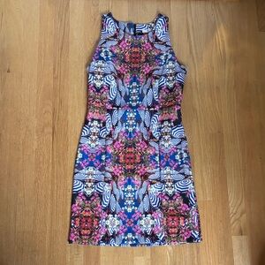 Milly Multicolor Floral/Umbrella Print Sheath Dress 6